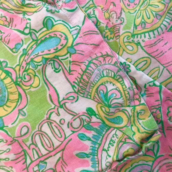 Lilly Pulitzer Multi Chin Chin Linen Beach Pant - Picture 7 of 8